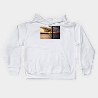 Peeping Sunset Kids Hoodie